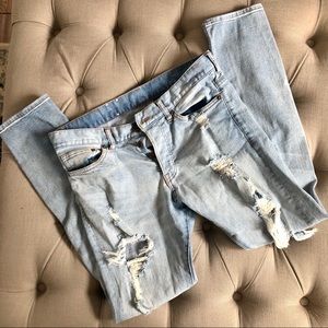 &Denim Men’s ripped jeans